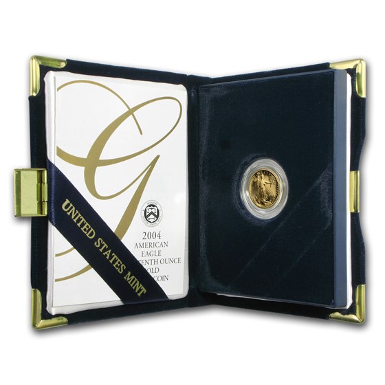 2004-W 1/10 oz Proof Gold American Eagle (w/Box & COA) 2004-W 1/10 oz Proof Gold American Eagle (w/Box & COA)